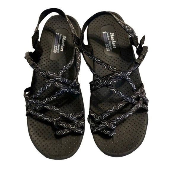 Skechers Black Sandals for Women - Picture 1 of 4
